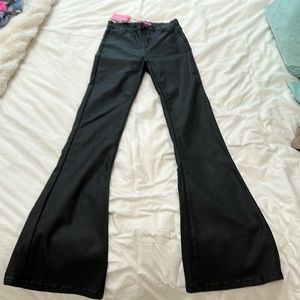 Edikted small black flared leg jeans size small new with tags